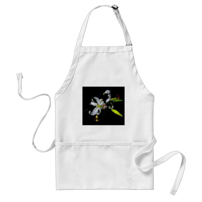 Irish Design-Brass and Flower Design Adult Apron (Front)