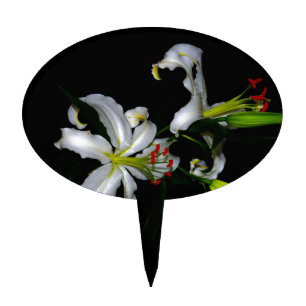 Irish Design-Brass and Flower Design Cake Topper