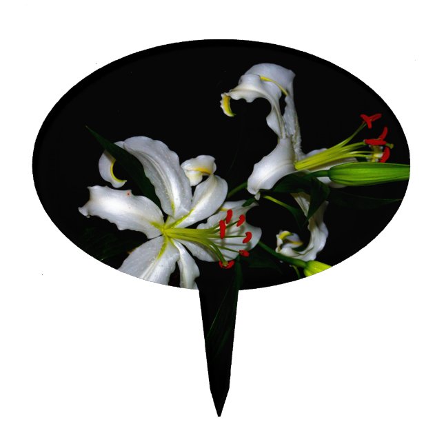 Irish Design-Brass and Flower Design Cake Topper (Front)