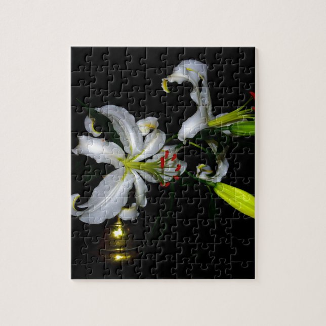 Irish Design-Brass and Flower Design Jigsaw Puzzle (Vertical)