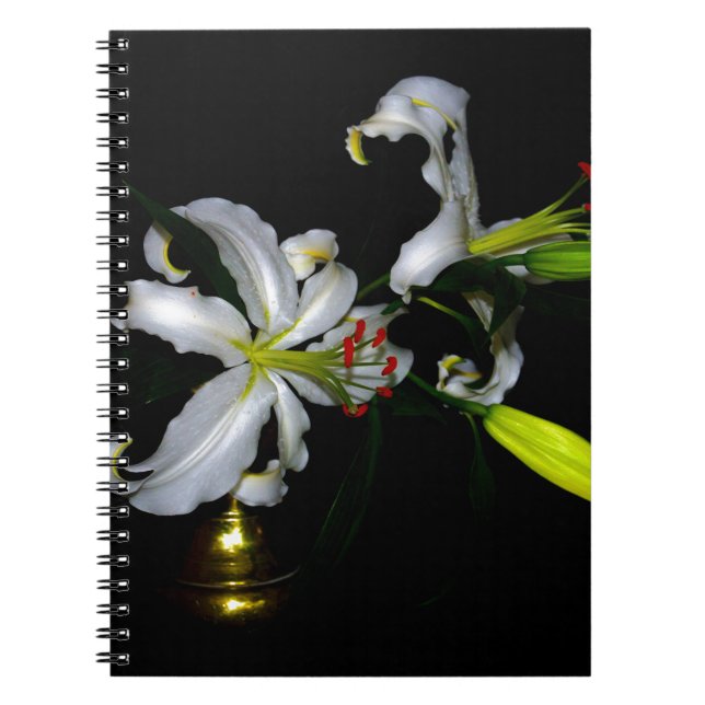 Irish Design-Brass and Flower Design Notebook (Front)