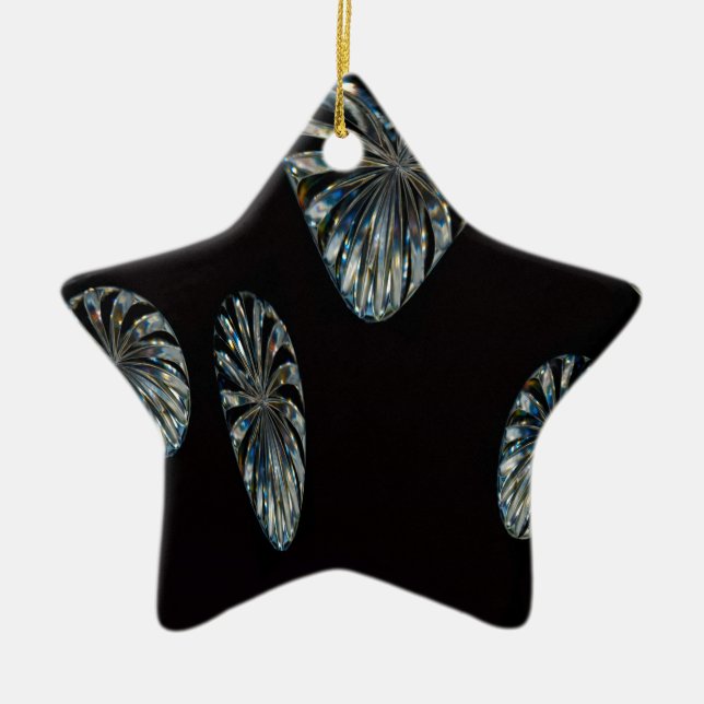 Irish Design -The Crystal Collection Ceramic Ornament (Front)
