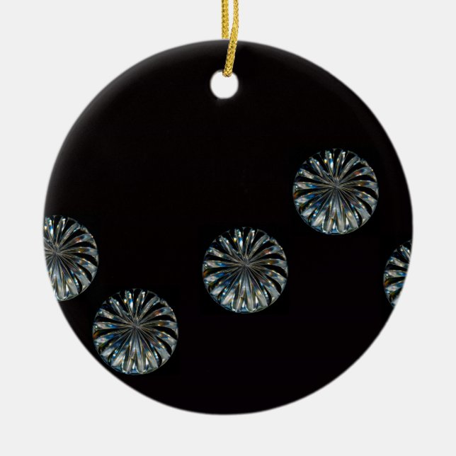 Irish Design-The Crystal Collection Ceramic Ornament (Front)