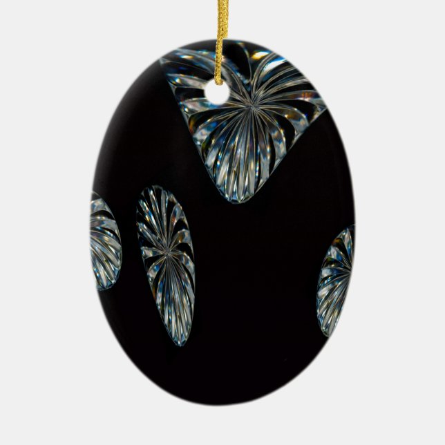 Irish Design -The Crystal Collection Ceramic Ornament (Front)