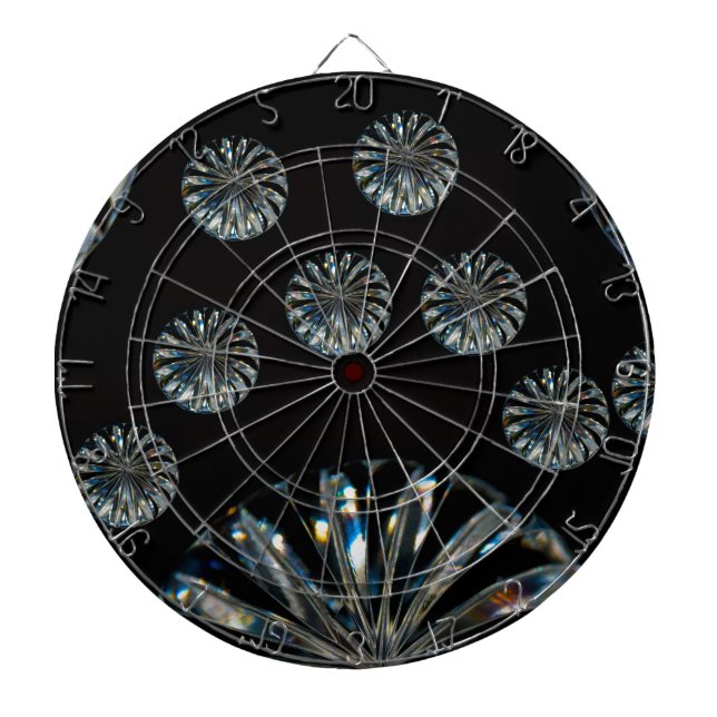 Irish Design-The Crystal Collection Dartboard With Darts (Front)