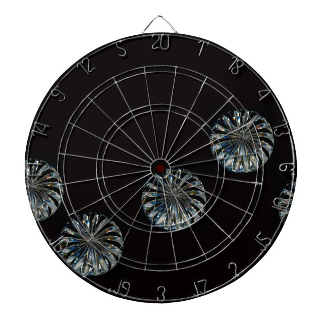 Irish Design-The Crystal Collection Dartboard With Darts (Front)