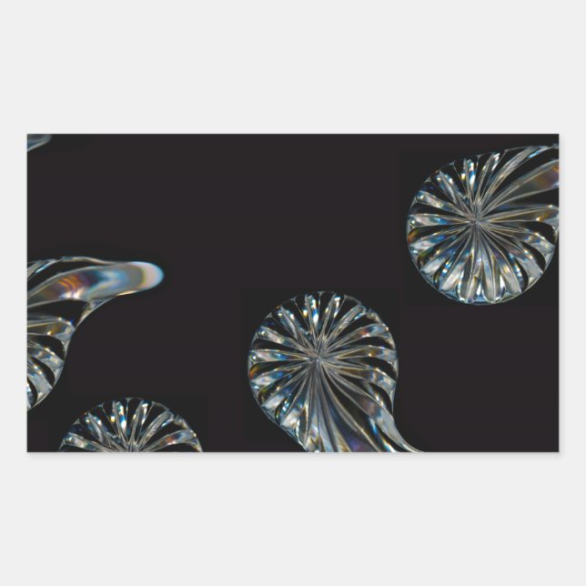 Irish Design-The Crystal Collection Rectangular Sticker (Front)