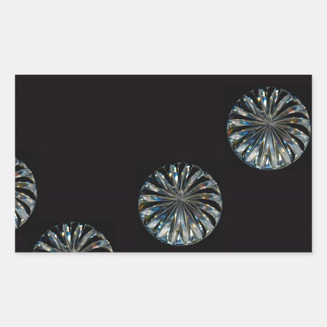 Irish Design-The Crystal Collection Rectangular Sticker (Front)