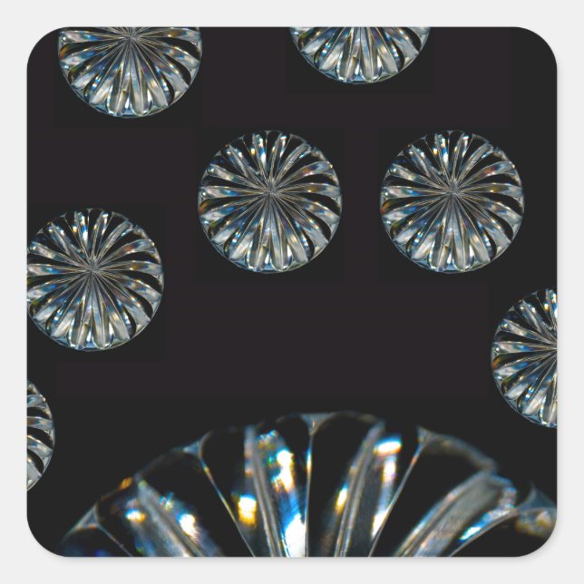 Irish Design-The Crystal Collection Square Sticker (Front)