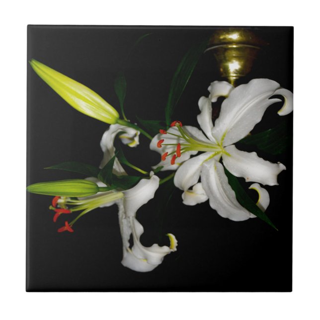 Irish Design-The Flower Collection Ceramic Tile (Front)