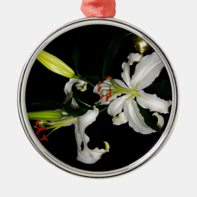 Irish Design-The Flower Collection Metal Ornament (Front)