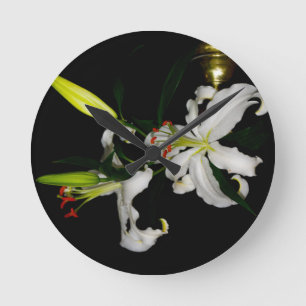 Irish Design-The Flower Collection Round Clock