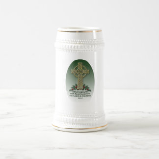Irish Diaspora Christmas Ceramic Beer Stein