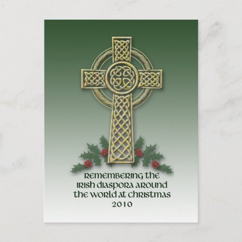 Irish Diaspora Christmas Postcard