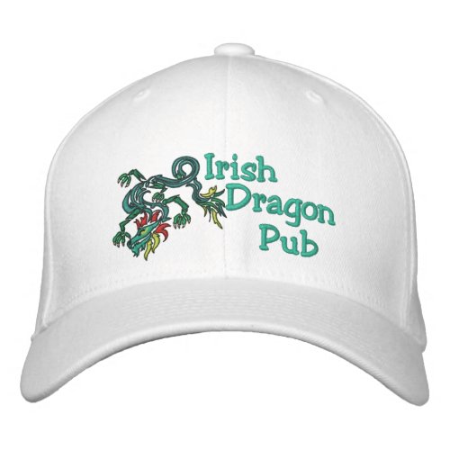 Irish Dragon Pub Embroidered Baseball Cap