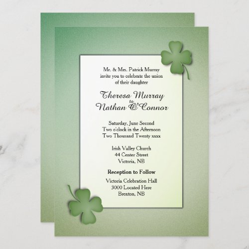 Irish Dream Wedding Invitation