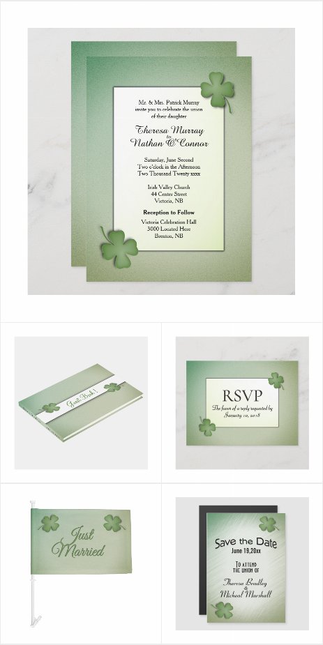 Irish Dream Wedding Invitation Suite