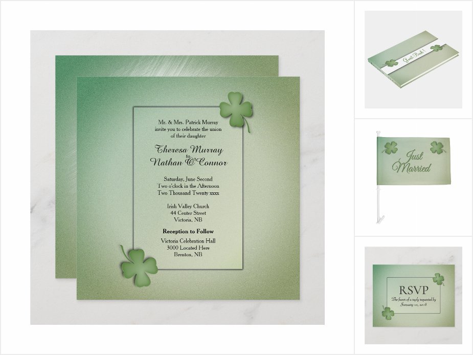 Irish Dream Wedding Invitation Suite