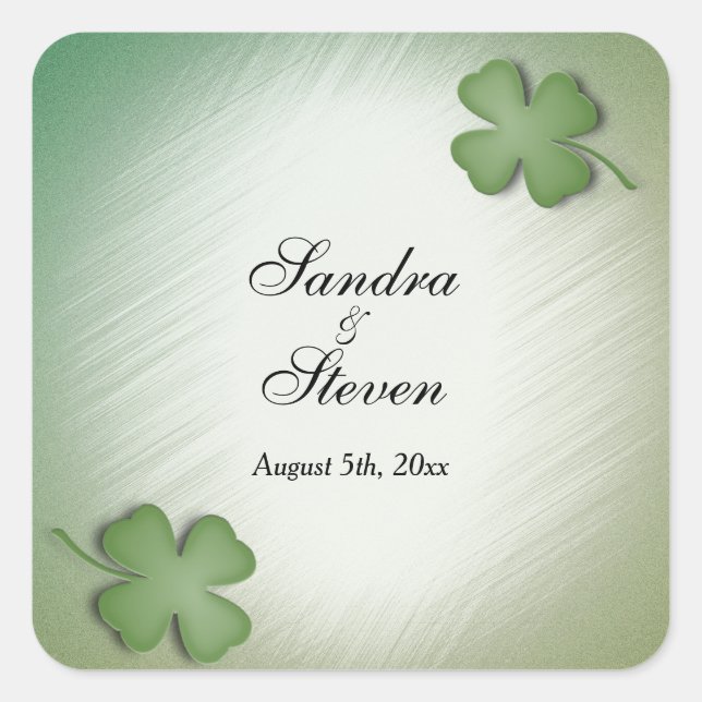 Irish Dream Wedding Square Sticker (Front)