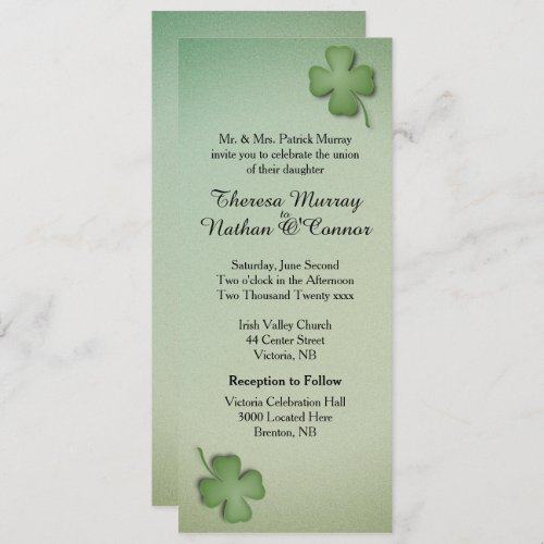 Irish Dreaming Wedding Invitation