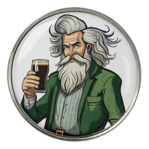 Irish Drinker Golf Ball Marker