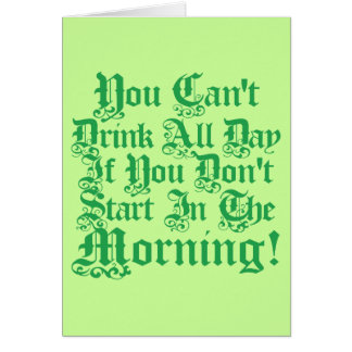 Irish Drinking Humor Cards