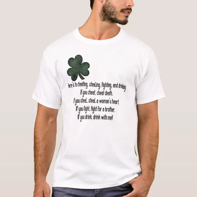 Irish Drinking Saying 1 TShirt Zazzle