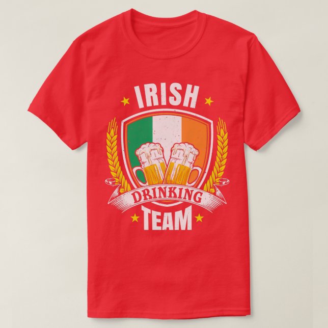 Irish Drinking Team Beer Games Design T-Shirt (Design Front)