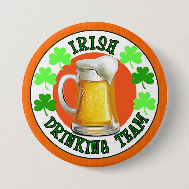 Irish Drinking Team Button (Front)