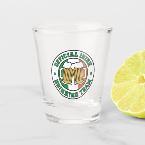 Irish Drinking Team Flag Of Ireland Shot Glass
