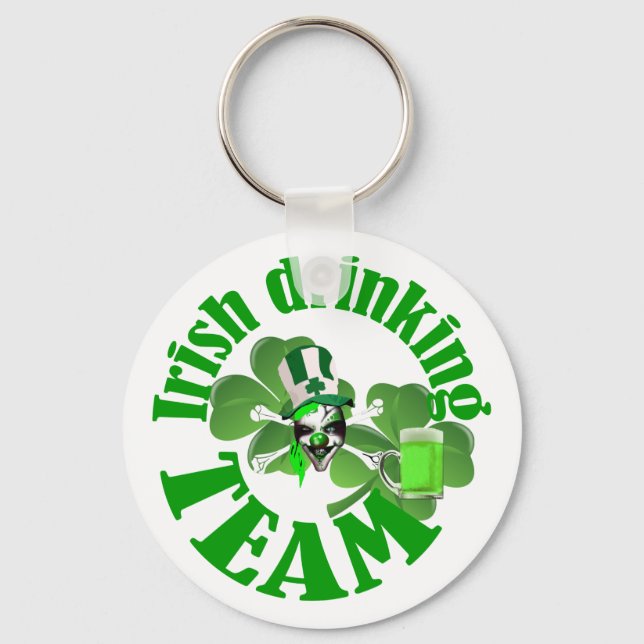 Irish drinking team keychain (Front)