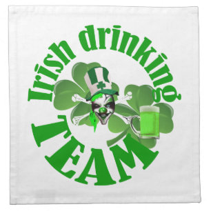 Irish drinking team napkin