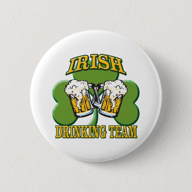 Irish Drinking Team Pinback Button (Front)