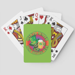 Irish Drinking Team Skull Poker Cards