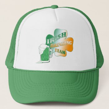 Irish Drinking Team Trucker Hat by Method77 at Zazzle