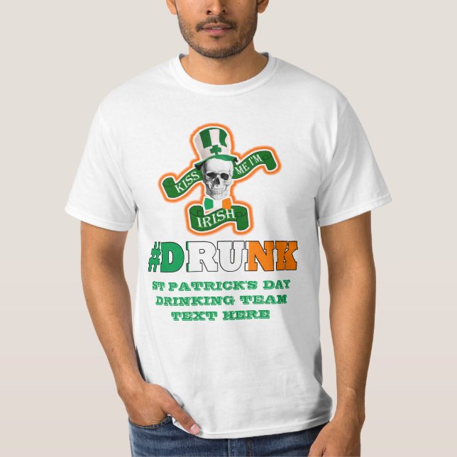 Irish drunk St Patricks day T-Shirt (Front)