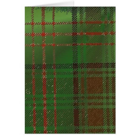 Irish Dublin Plaid Tartan Cards (Front)