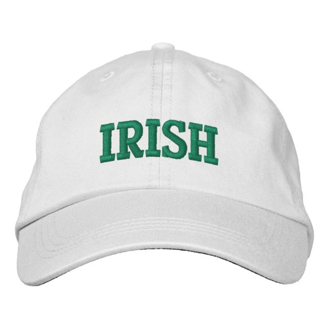 IRISH EMBROIDERED BASEBALL HAT (Front)