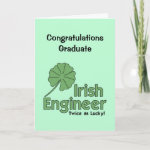 Irish Engineer Graduation Card