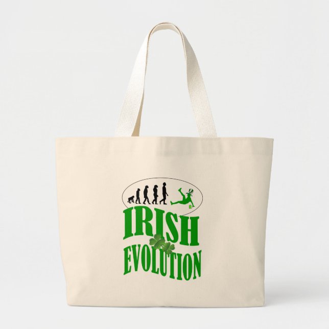 Irish evolution large tote bag (Front)