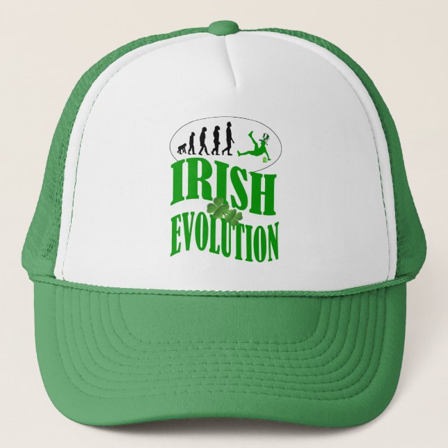 Irish evolution trucker hat (Front)