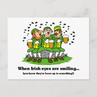Irish eyes are smiling postcard