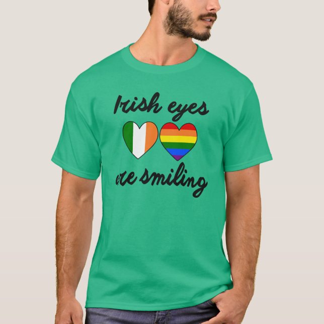 IRISH EYES ARE SMILING. T-Shirt (Front)