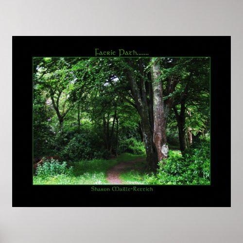 Irish Faerie Path Poster Print