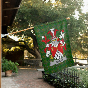  Irish Fagan Coat of Arms Family Crest Ireland House Flag