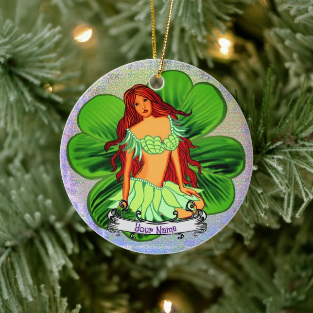 Irish Fairy Ceramic Ornament (Tree)