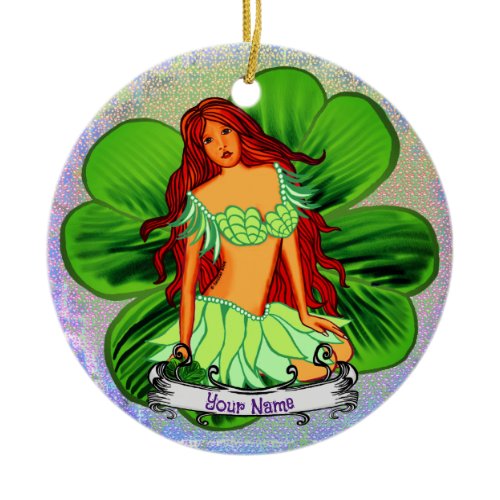 Irish Fairy Ceramic Ornament