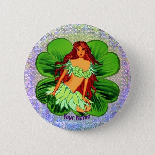 Irish Fairy custom name pin