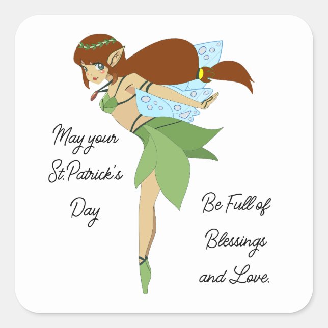 Irish Fairy Sticker (Front)