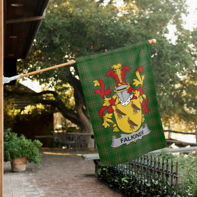  Irish Falkiner Coat of Arms Family Crest Ireland House Flag (In SItu)